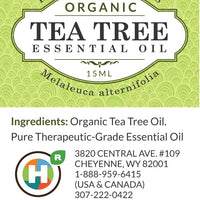 Organic Tea Tree Essential Oil 0.5oz (15ml)