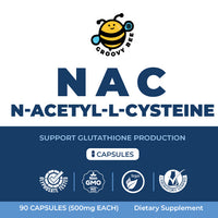 NAC (N-Acetyl-L-Cysteine) 500mg 90 Caps