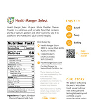 Organic White Cheddar Cheese Powder  8 oz (227g)
