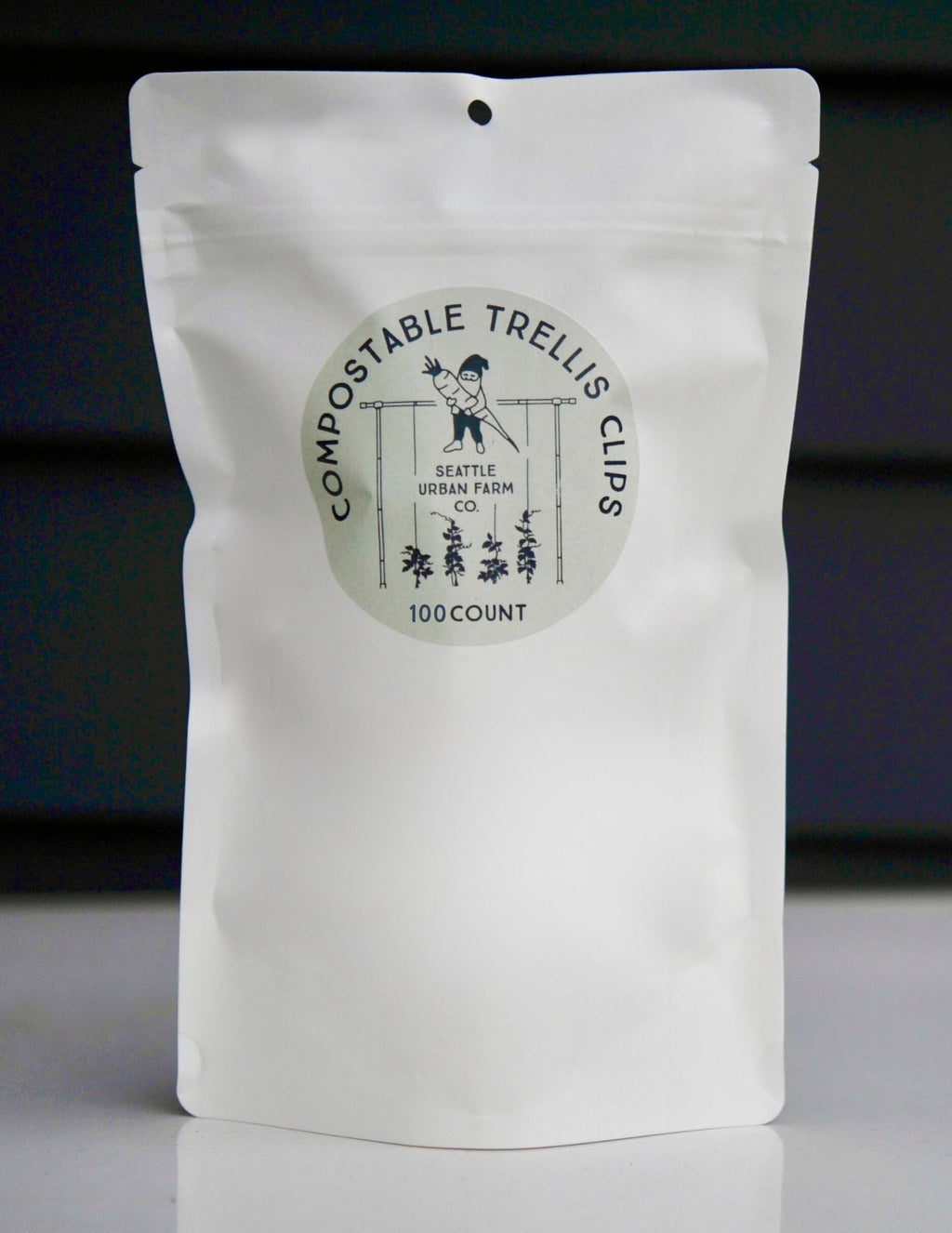 Compostable Garden And Trellis Clips - 100 Clip Bag