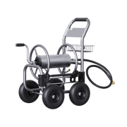 Heavy Duty Garden Hose Reel Cart - 4 Wheels - Made By Giraffe Tools