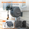 Retractable Garden Hose Reel-1/2in-100ft Made BY Giraffe Tools