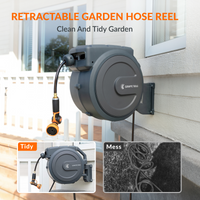 Retractable Garden Hose Reel-1/2in-100ft Made BY Giraffe Tools