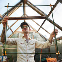 Twenty (20) Strong Steel Garden Stakes (available in lengths of:  3', 4', 5', and 6') All plant sticks are 7/16" diameter. Extra Grabby Coating