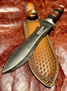 Hero Hori Gardening Knife With Leather Sheath & Sharpener