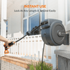 Retractable Garden Hose Reel-1/2in-130ft Made By Giraffe Tools