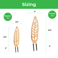 BARE™ Anthrulla™ - Customizable Wooden Plant Support - Inspired By The Queen Anthurium Leaf