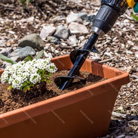 Flower Planting Auger & Grass Plug Tool (2" x 7") By Power Planter Augers, USA Made!