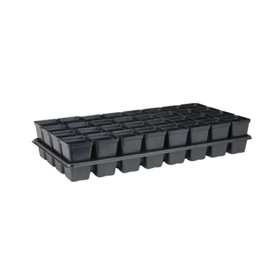 32-Cell Reusable Plant Starter Trays with Inserts By Bootstrap Farmer