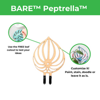 BARE™ Peptrella™ - Customizable wooden plant support - Inspired by the Peperomia leaf