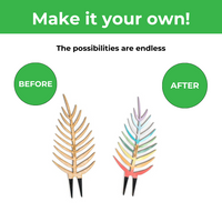 BARE™ Palmella™ - Customizable Wooden Plant Support - Inspired By The Palm Leaf