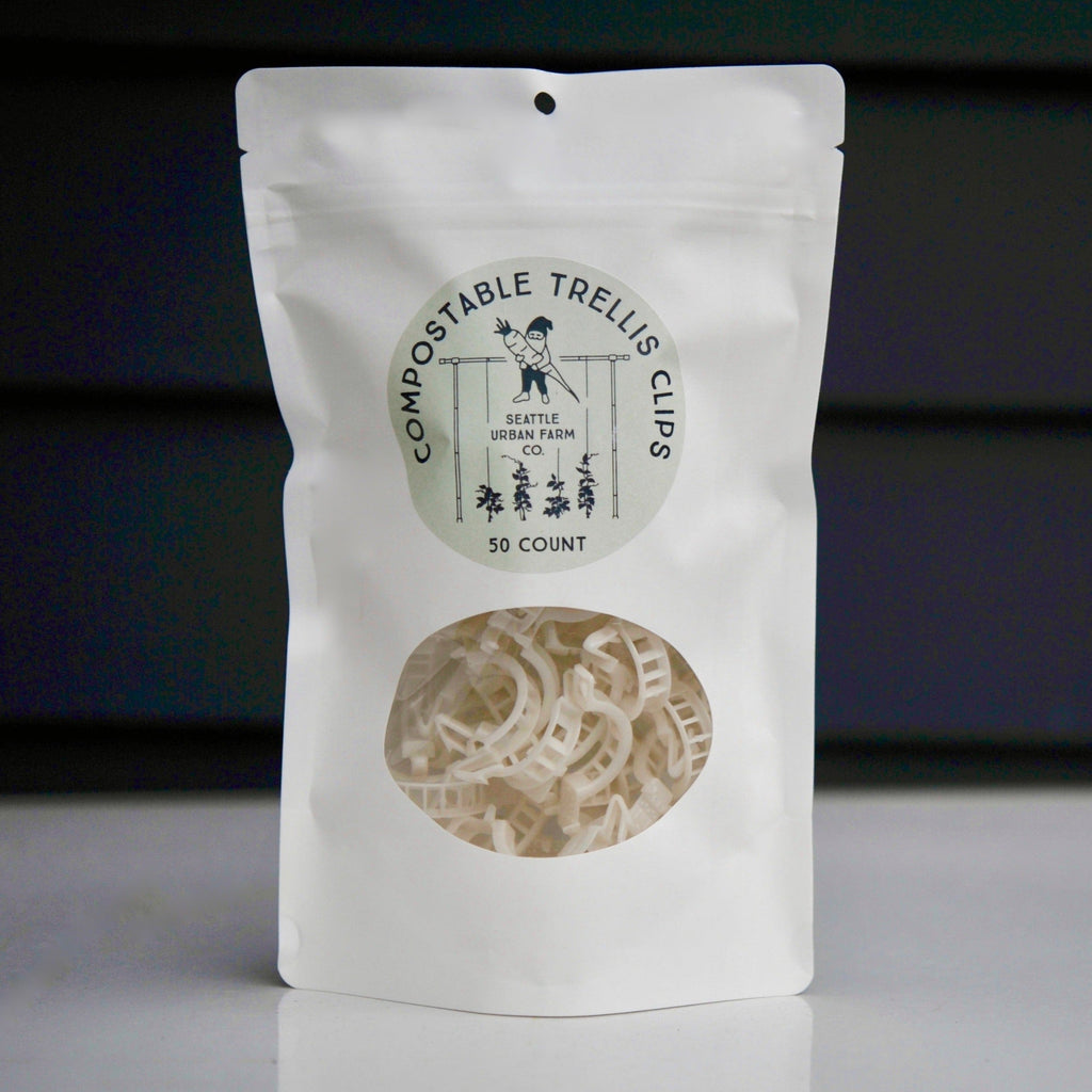 Compostable garden and trellis clips - 50 clip bag