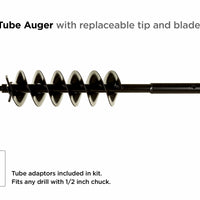 Quart Pot Landscaping Auger (5" x 28") By Power Planter Augers, USA Made