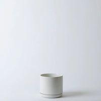 Solid Goods - Ceramic Cylinder Planter Pot with Saucer