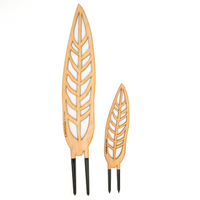BARE™ Anthrulla™ - Customizable Wooden Plant Support - Inspired By The Queen Anthurium Leaf