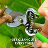 Classic Bypass Pruning Shears Clippers (Green) By Garden Guru