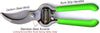 Classic Bypass Pruning Shears Clippers (Green) By Garden Guru