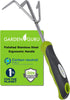 Stainless Steel Garden Hand Cultivator Tool By Garden Guru