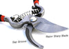 Classic Bypass Pruning Shears Clippers (Black) By Garden Guru