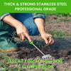 Stainless Steel 5 Tine Rake Cultivator Tiller Tool By Garden Guru
