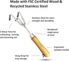 Classic Garden Tool Set - Includes Hand Trowel Transplanter Cultivator By Garden Guru