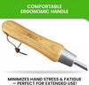 Stainless Steel Garden Dandelion Weeder (classic wood handle) By Garden Guru