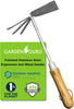 Stainless Steel Garden Cultivator Hoe (classic wood handle) By Garden Guru