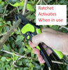 2-in-1 Ratchet Pruning Garden Shears Clippers By Garden Guru