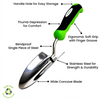 Stainless Steel 3pc Gardening Tool Set (Includes Trowel Transplanter Cultivator) By Garden Guru