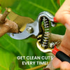 Titanium Bypass Garden Pruner Clippers By Garden Guru