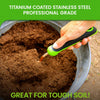 Titanium Garden Tool Set - Includes Hand Trowel Transplanter Cultivator By Garden Guru