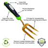 Titanium Garden Tool Set - Includes Hand Trowel Transplanter Cultivator By Garden Guru