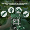 Dark Green C-BITE Garden Stake Clips for 7/16" Garden Stakes (In quantities of 26, 100 and 1000)