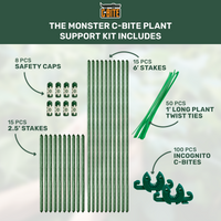 4', 5' or 6' Monster Plant Support!  Custom Trellis & Tomato Cage Kit By C-Bite