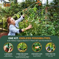 4', 5' or 6' Monster Plant Support!  Custom Trellis & Tomato Cage Kit By C-Bite