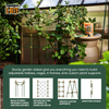 2.5' Sturdy Cross Bars- Garden Stake Segments - flat on both ends By C-BITE