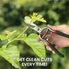Classic Straight Blade Garden Bypass Pruners By Garden Guru