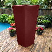 Cosmopolitan Planter - Tall Square With Size & Color Options, Made in the USA