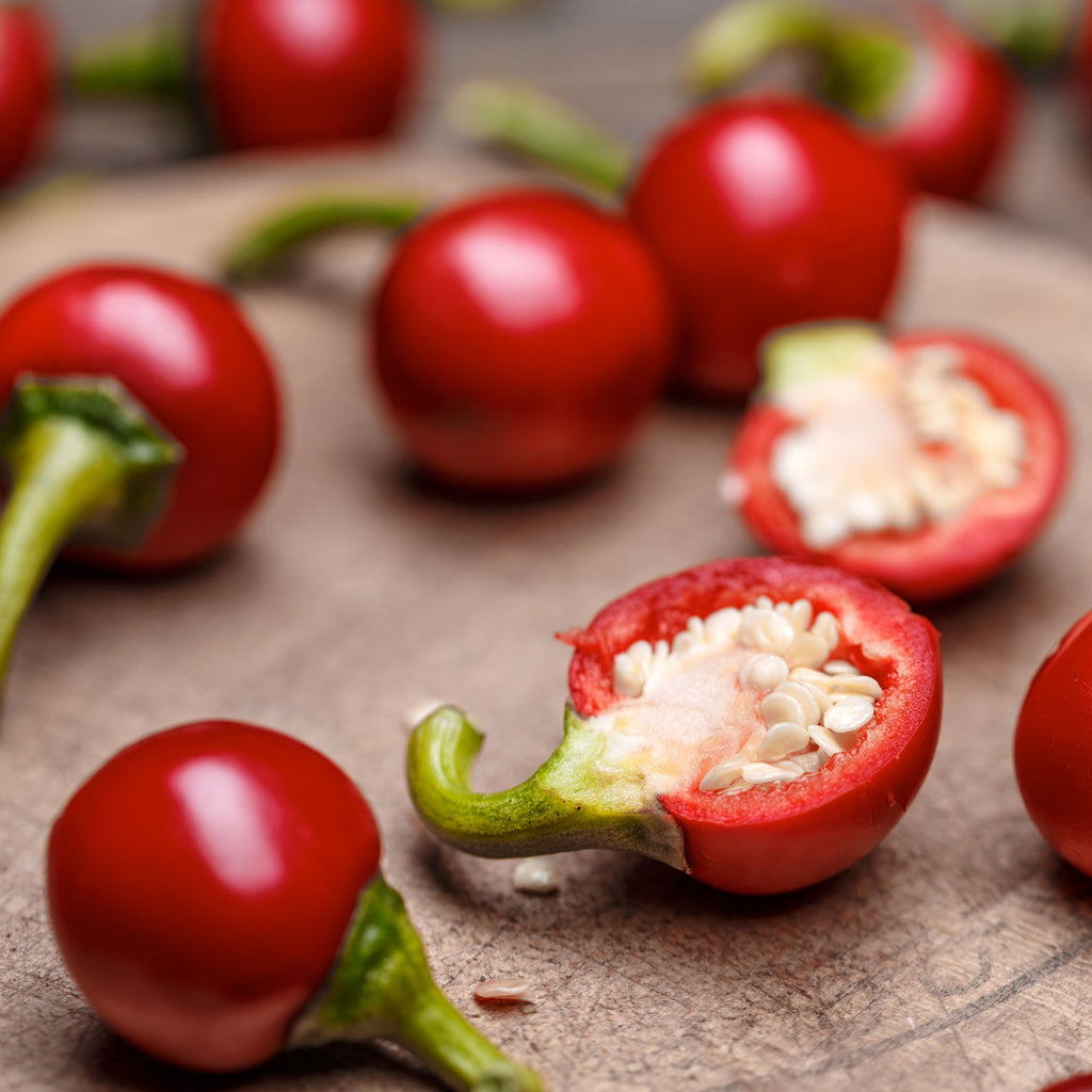 Cherry Mini Hot F1 Pepper Seeds, Fiery Heat Garden Vegetables