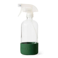 Glass Spray Bottle with Forest Green Sleeve By Plant Therapy