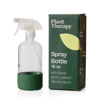 Glass Spray Bottle with Forest Green Sleeve By Plant Therapy