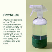 Glass Spray Bottle with Forest Green Sleeve By Plant Therapy