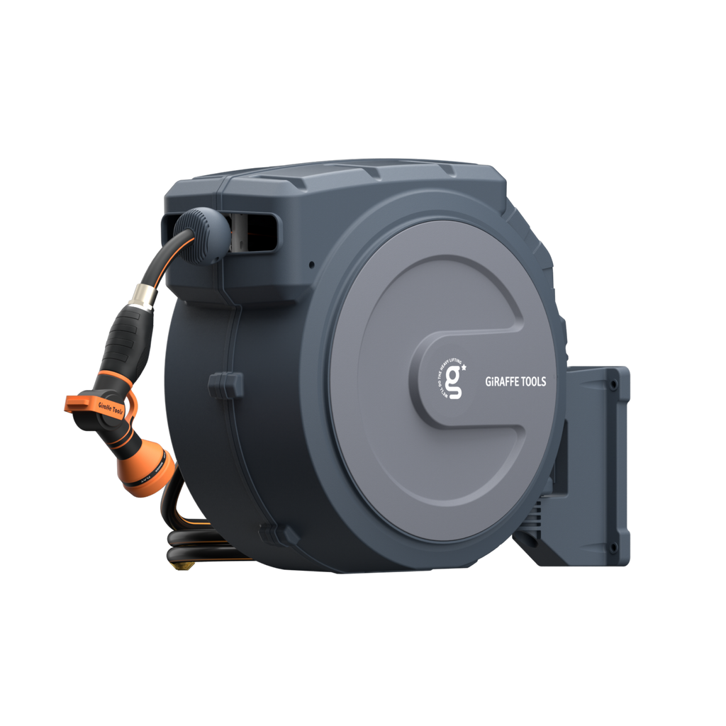 Retractable Garden Hose Reel-5/8in-90ft Made By Giraffe Tools