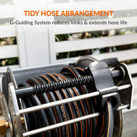 Wall Mounted Hose Reel-Stainless Steel-Heavy Duty Made By Giraffe Tools