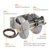 Wall Mounted Hose Reel-Stainless Steel-Heavy Duty Made By Giraffe Tools