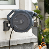 Retractable Garden Hose Reel-1/2in-100ft Made BY Giraffe Tools