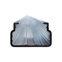 6.5 Ft Long Deep Greenhouse Aluminum Lock Channel For Covering Attachment By Bootstrap Farmer