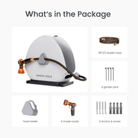 Ground-Mounted Retractable Hose Reel Made By Giraffe Tools