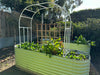 OLLE Garden Arch Garden Galvanized Steel Plant Trellis 95" High 59" Wide 