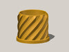 Thick Spiral Plant Pot With Size & Color Options